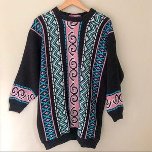 VINTAGE oversized chunky knit sweater fresh prince